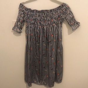 Chicwish Flamingo off-shoulder dress